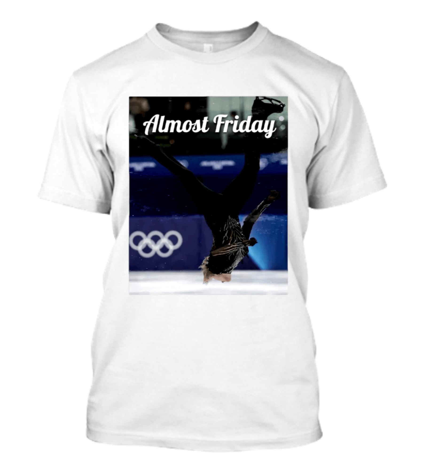 Almost Friday Skating Backflip Olympics Iconic Moment T-Shirt