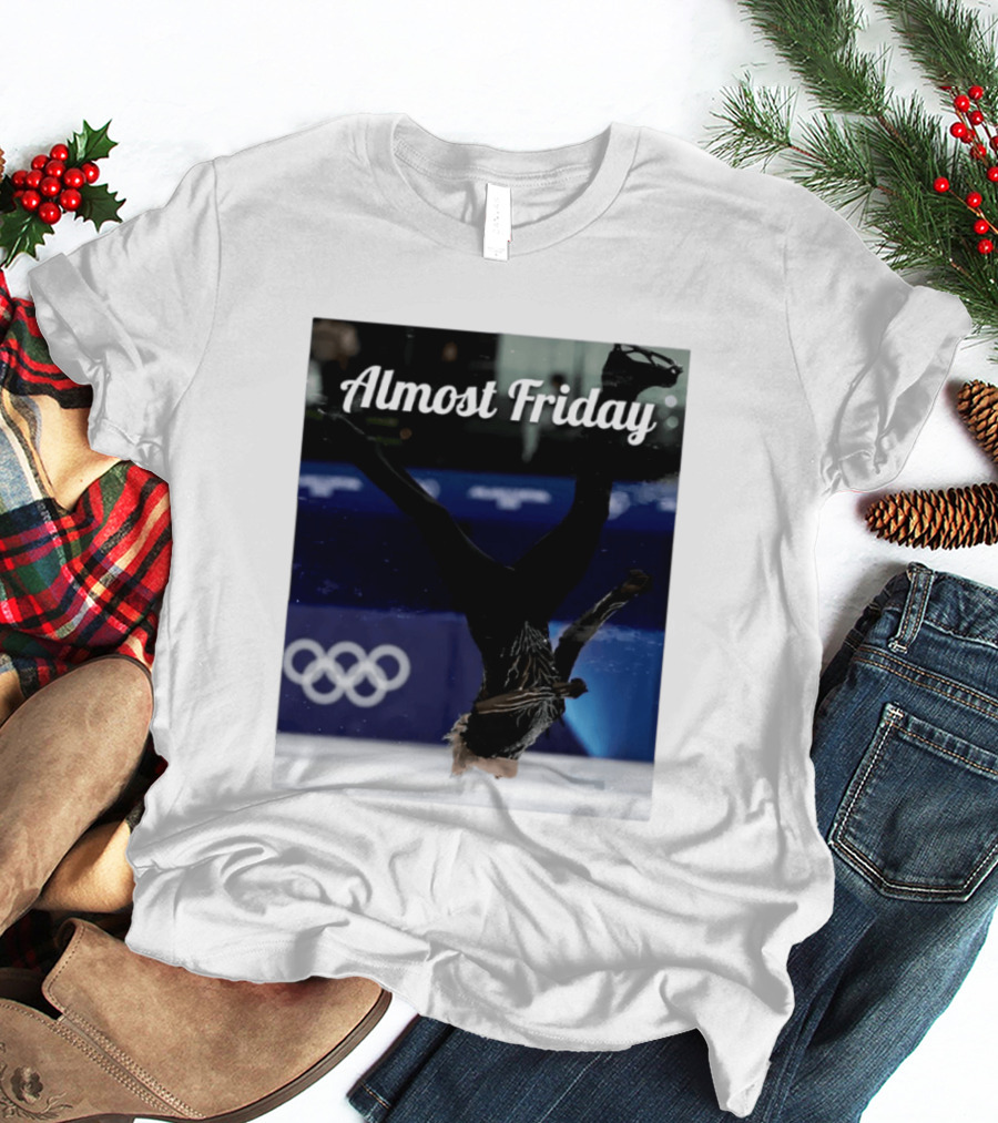 Almost Friday Skating Backflip Olympics Iconic Moment T-Shirt