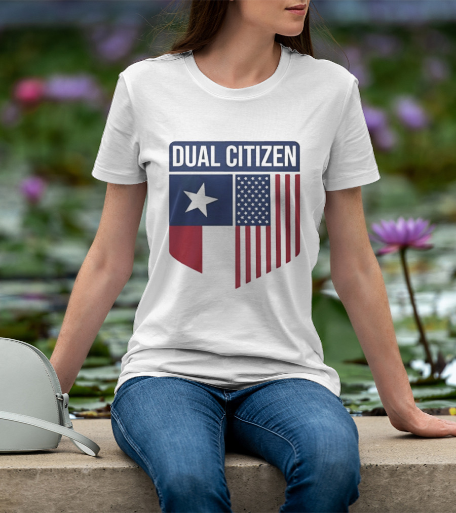 Texas Dual Citizen State Flag Star And Stripes T-Shirt
