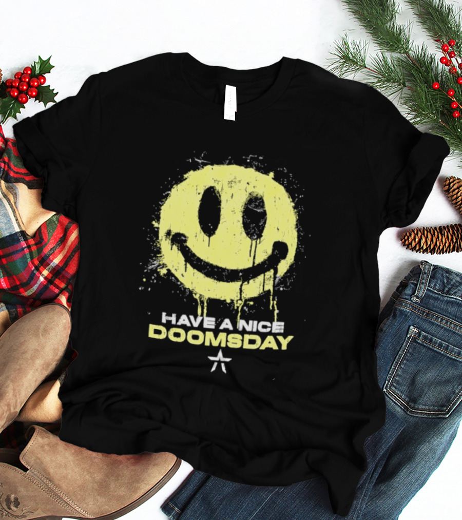 Starset Have A Nice Doomsday Smiley Face Distressed Splatter T-Shirt