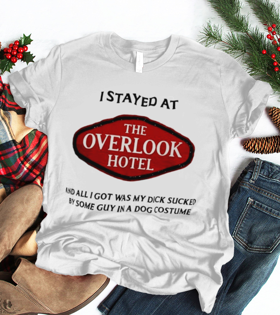 Overlook Hotel Experience Guy In Dog Costume T-Shirt