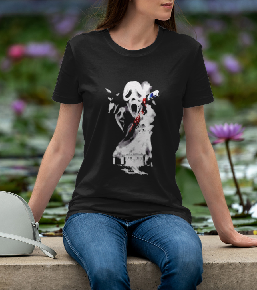 30th Anniversary Scream Kill Tour Ghostface Mask Horror Movie T-Shirt