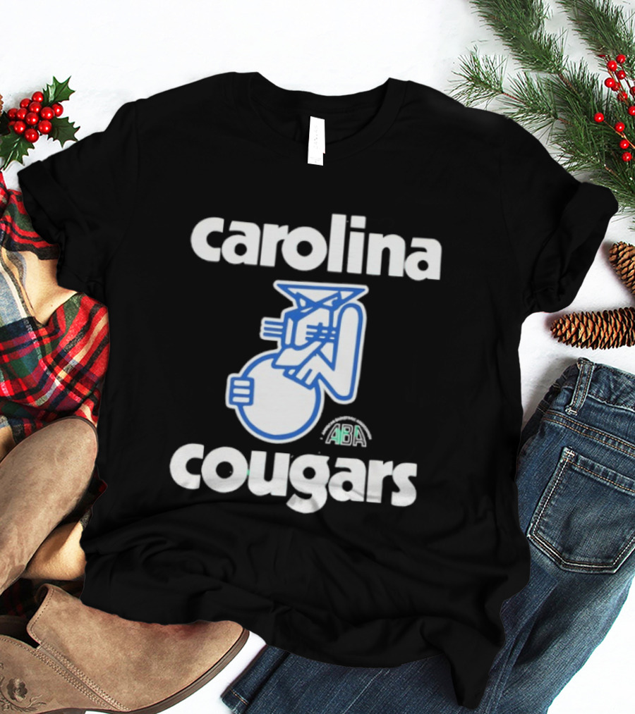 Carolina Cougars ABA Retro Basketball Team T-Shirt