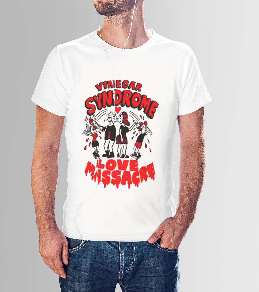 Vinegar Syndrome Love Massacre Retro Horror Comic T-Shirt