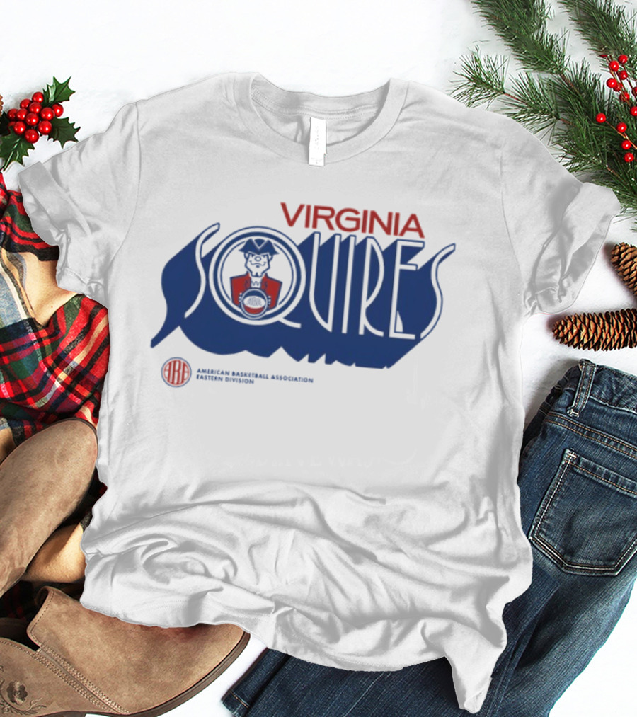 Virginia Squires Retro Wordmark American Basketball Association T-Shirt