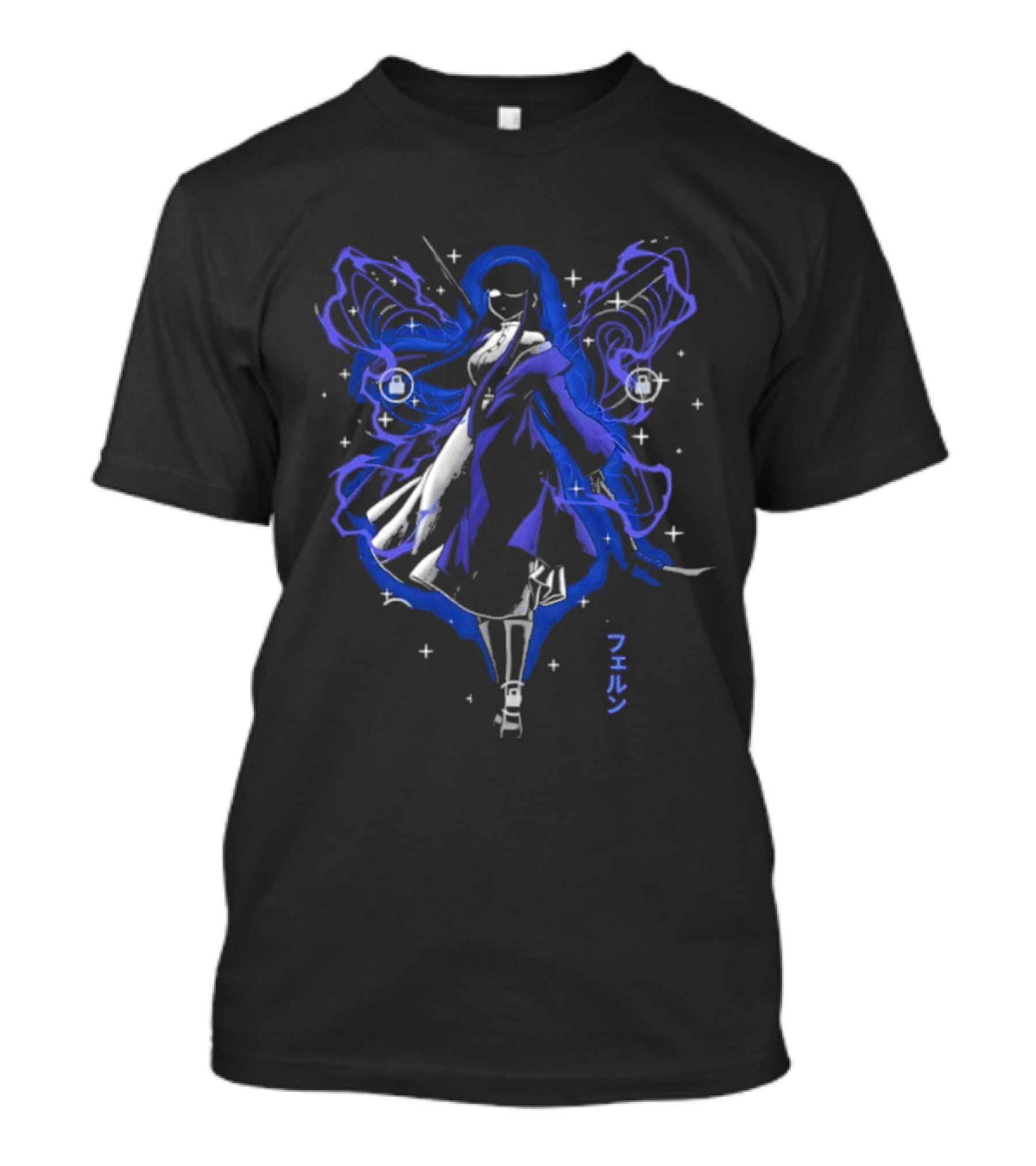 Frieren Beyond Journey's End Ethereal Blue Aura T-Shirt