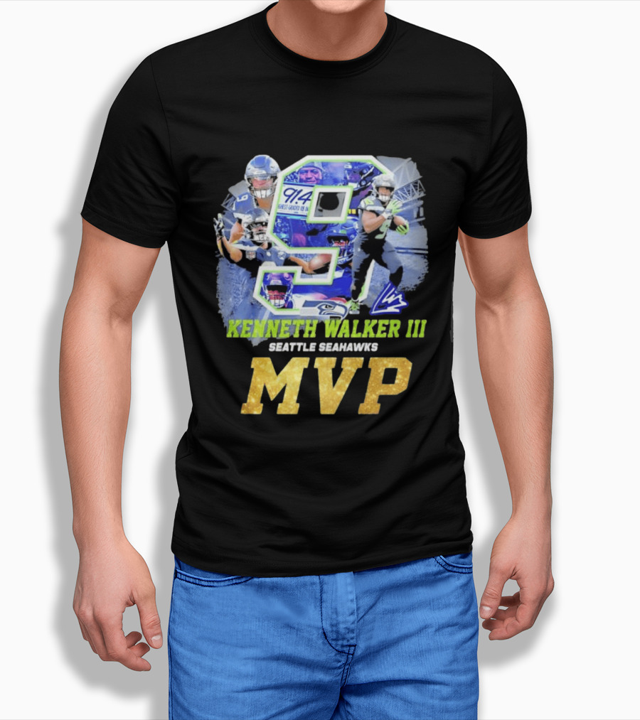 Kenneth Walker III Seattle Seahawks MVP 9 T-Shirt
