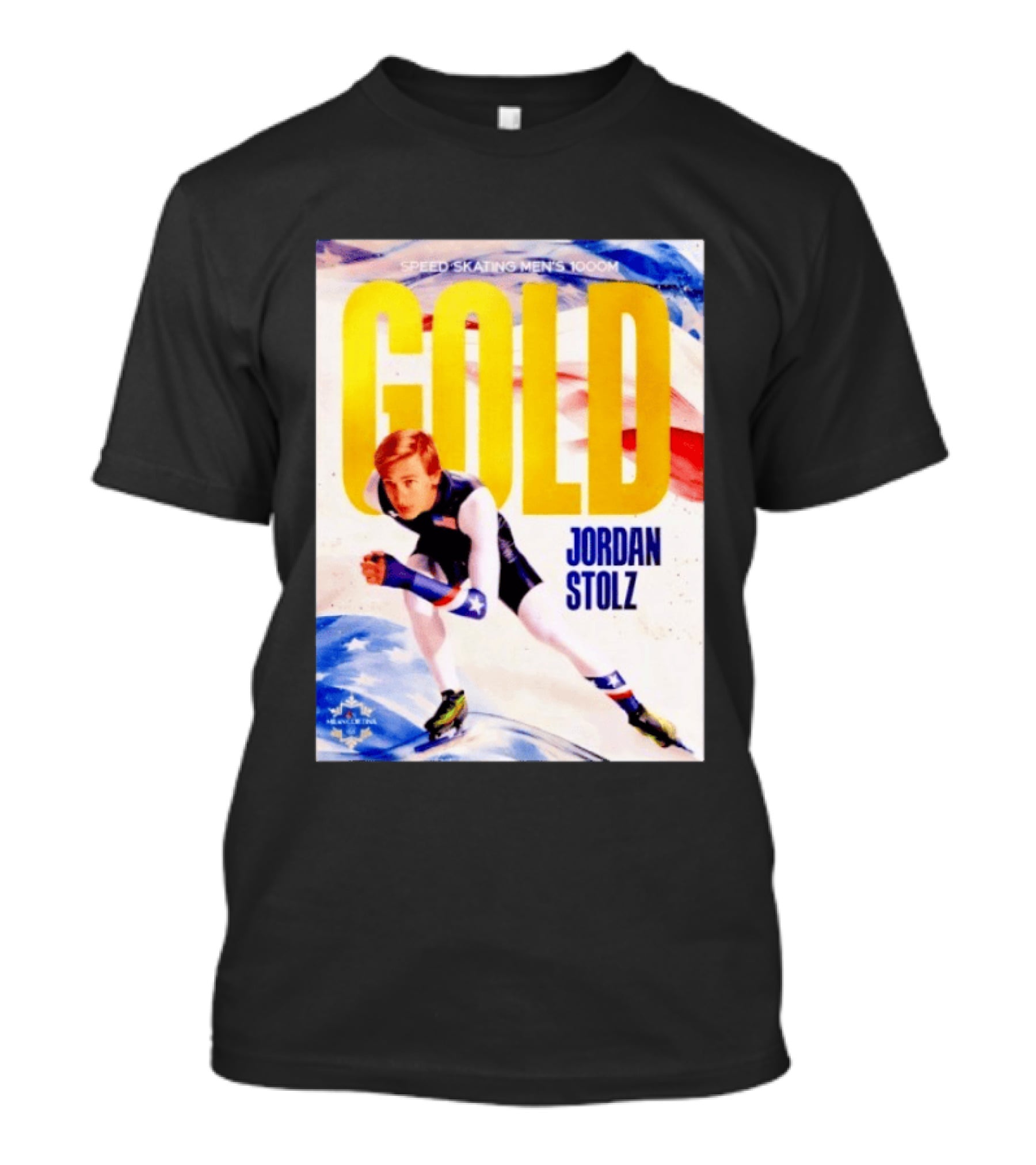Speed Skating Men's 1000m Gold Jordan Stolz Milan Cortina 2026 T-Shirt