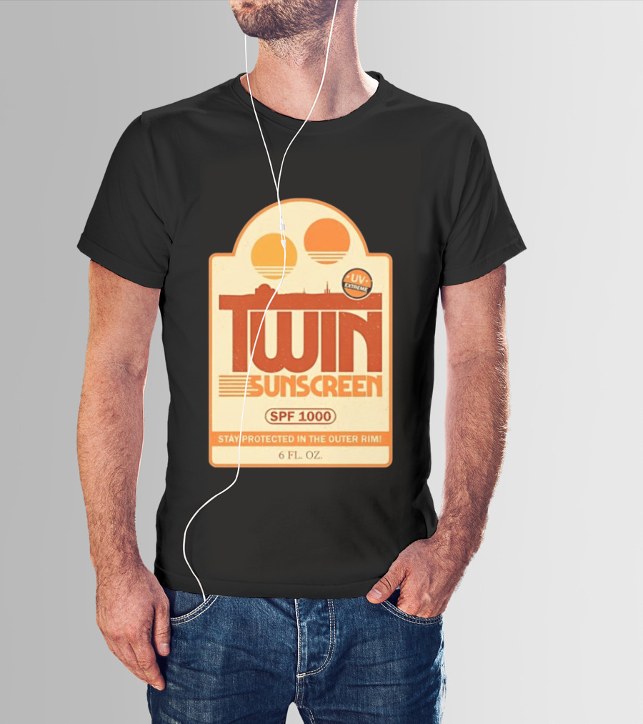Twin Sunscreen SPF 1000 UV Extreme Stay Protected In The Outer Rim 6 Fl. Oz T-Shirt