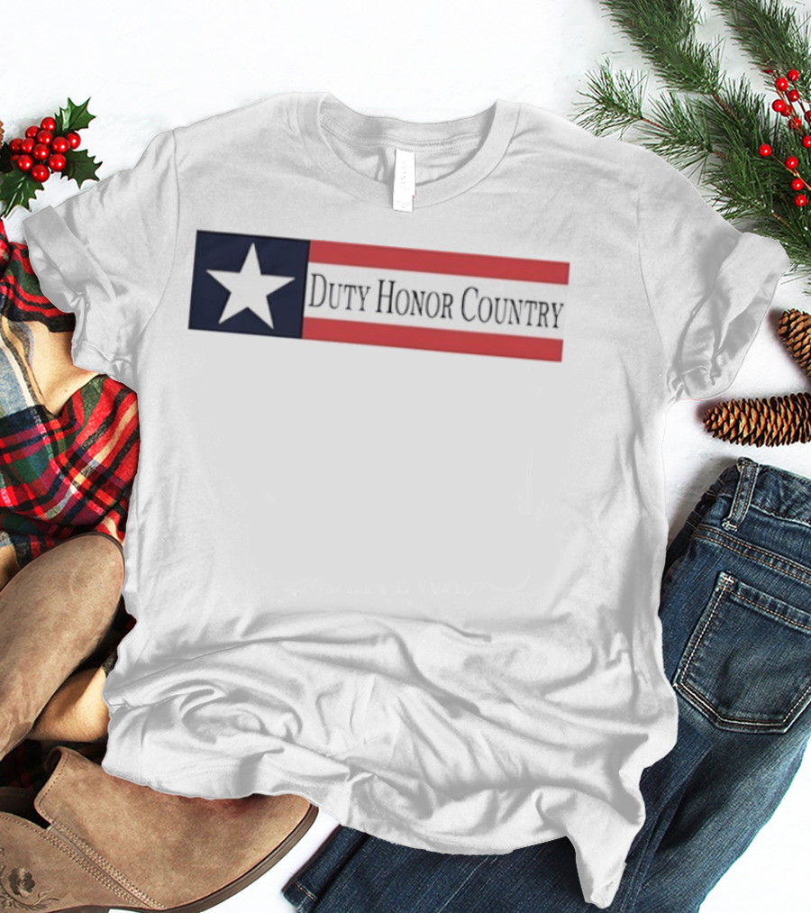 Duty Honor Country Star And Stripes Flag T-Shirt