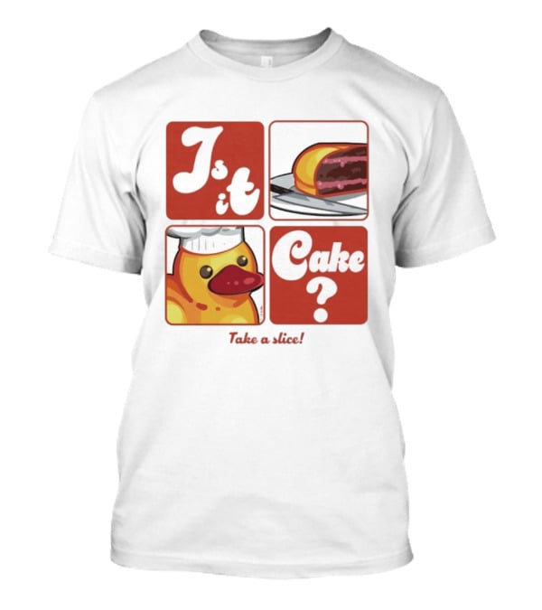 Is It Cake Rubber Ducky Chef Puzzle Blocks T-Shirt