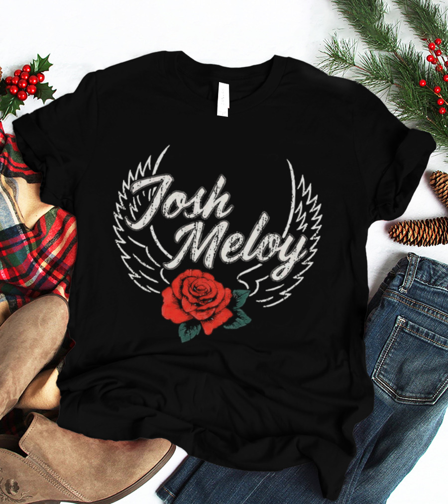 Josh Meloy Wings And Rose T-Shirt