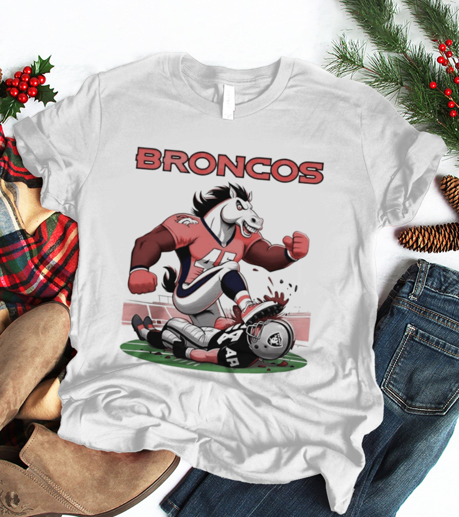 Denver Broncos Vs Raiders Beat Rivals Football Showdown T-Shirt