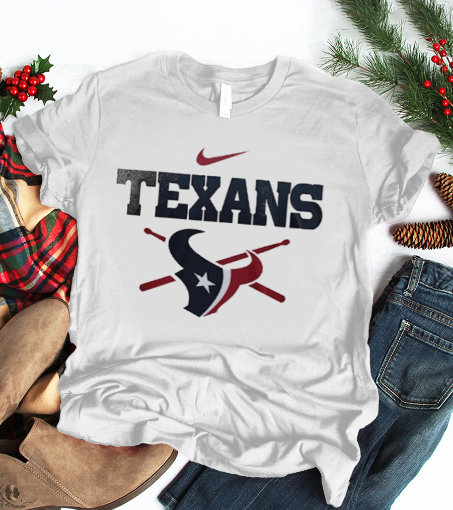 Nike Texans Drummer Houston Football Fan T-Shirt