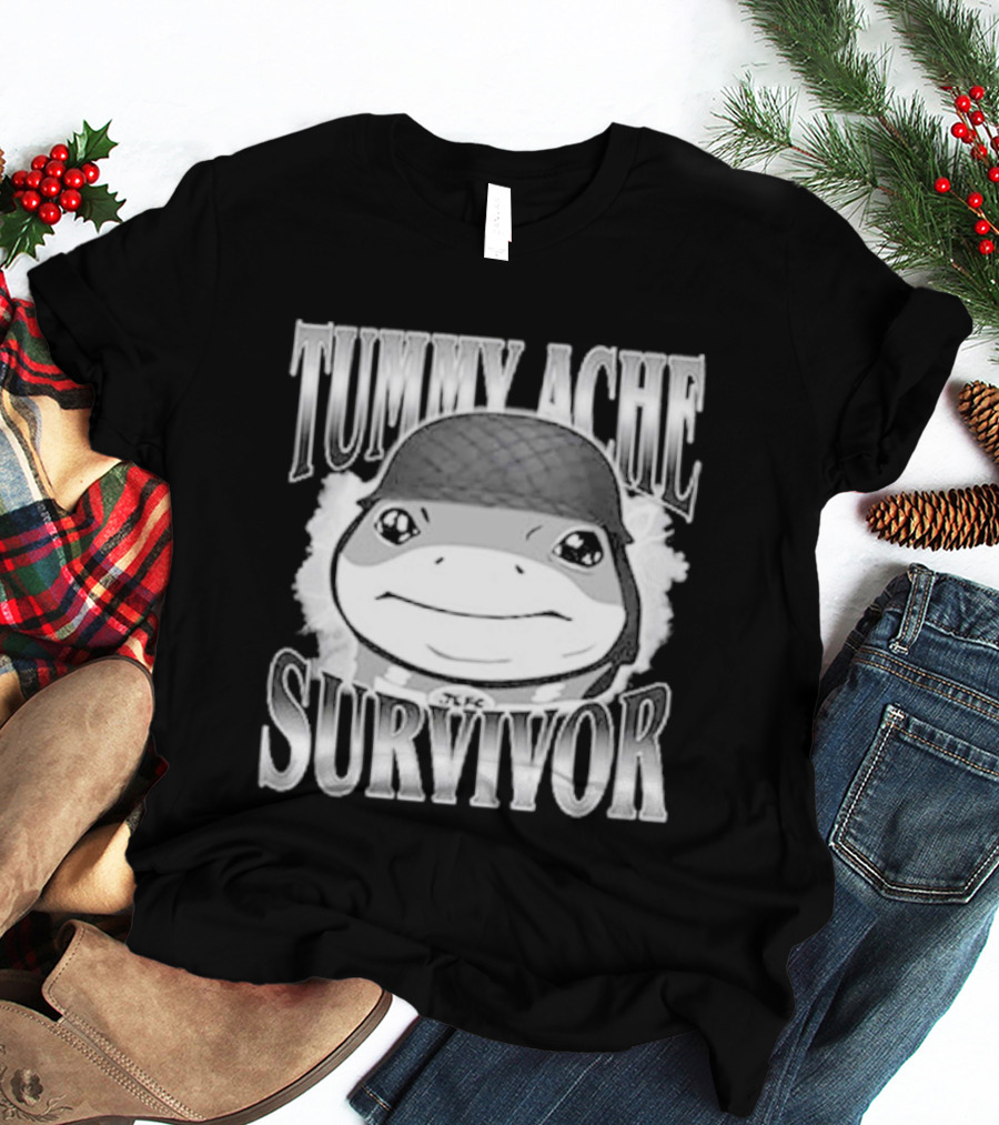 Tummy Ache Survivor Jeff The Land Shark Helmet Meme T-Shirt