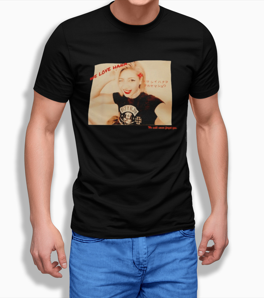 We Love Hana Kimura Punk Style Photo T-Shirt