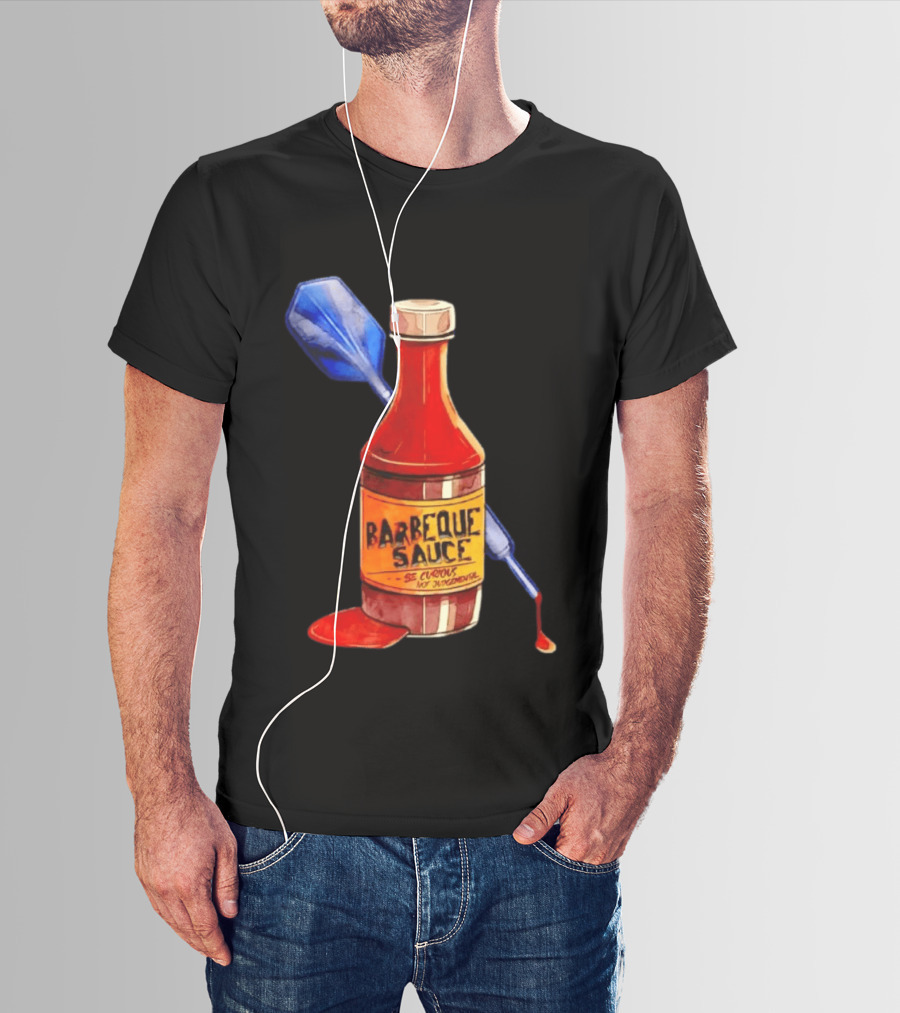 Barbecue Sauce Be Curious Not Judgmental Darts Bottle T-Shirt