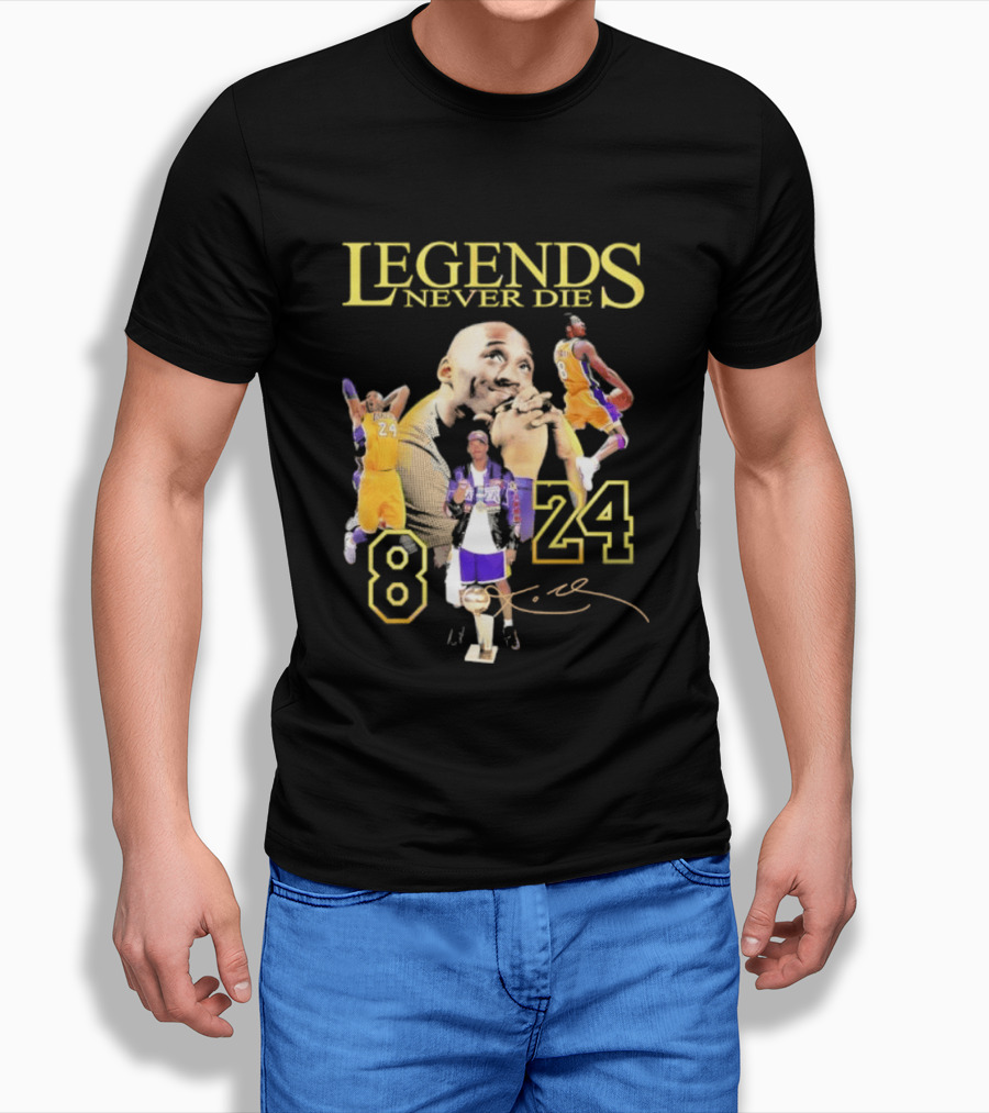 Legends Never Die Kobe Bryant 8 24 Los Angeles Basketball T-Shirt