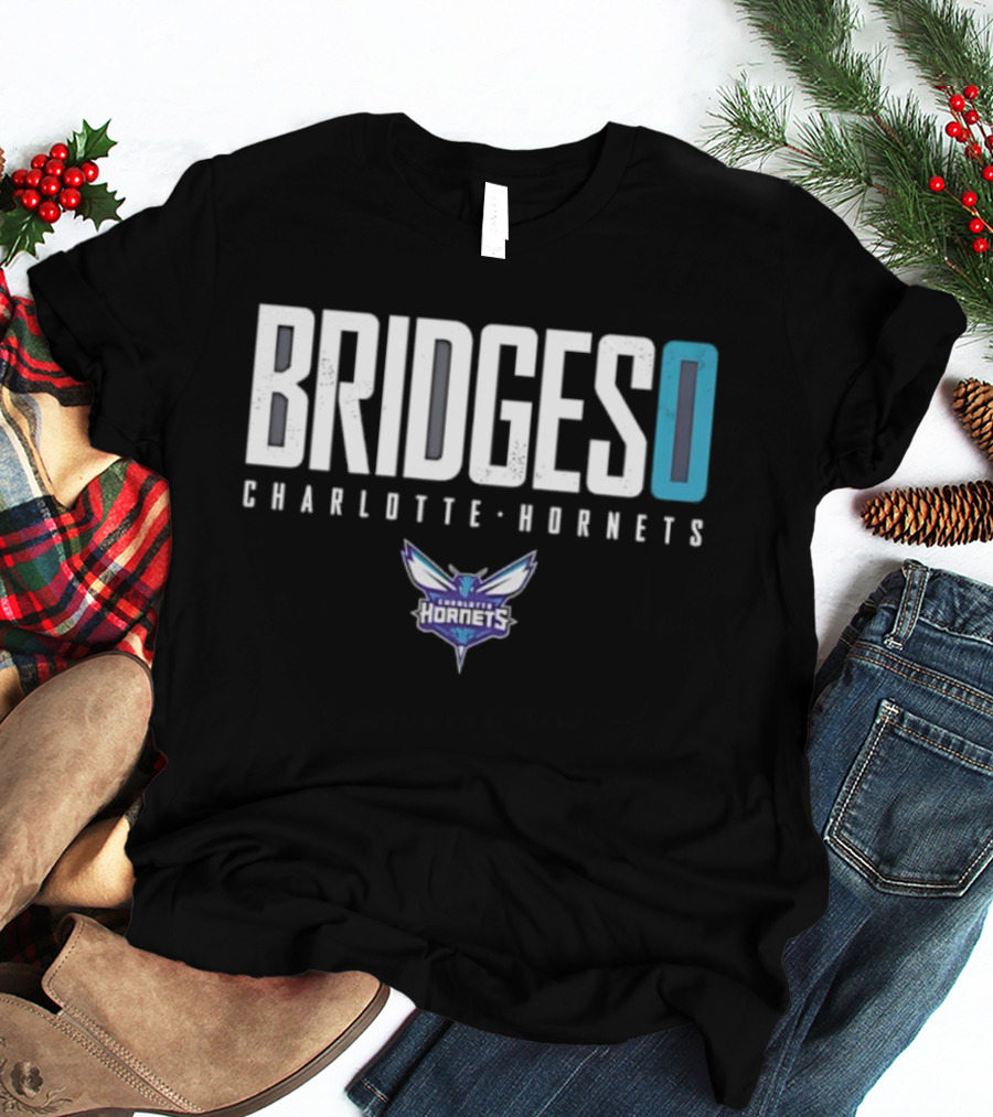 BRIDGES 0 Charlotte Hornets T-Shirt