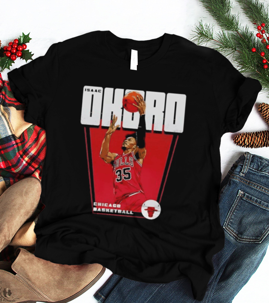 Chicago Basketball Okoro 35 Bulls Dunk T-Shirt