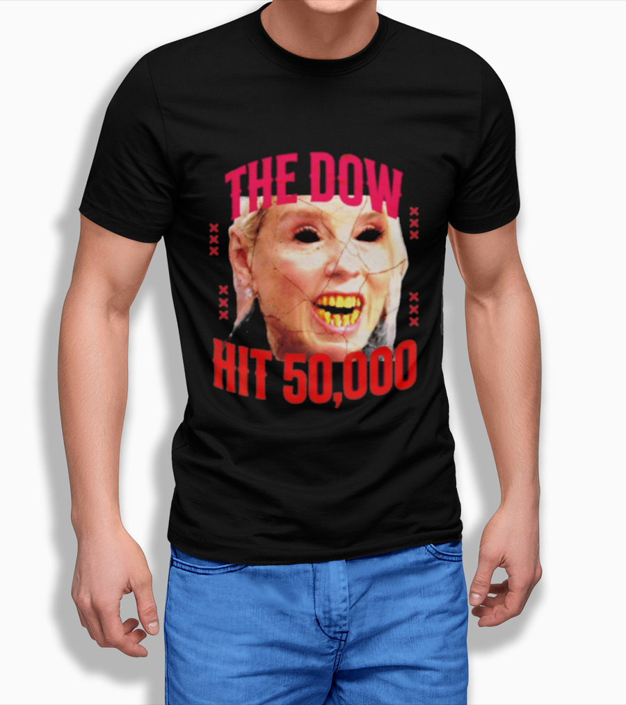 Pam Bondi The Dow Hit 50 000 Protest Epstein Files T-Shirt