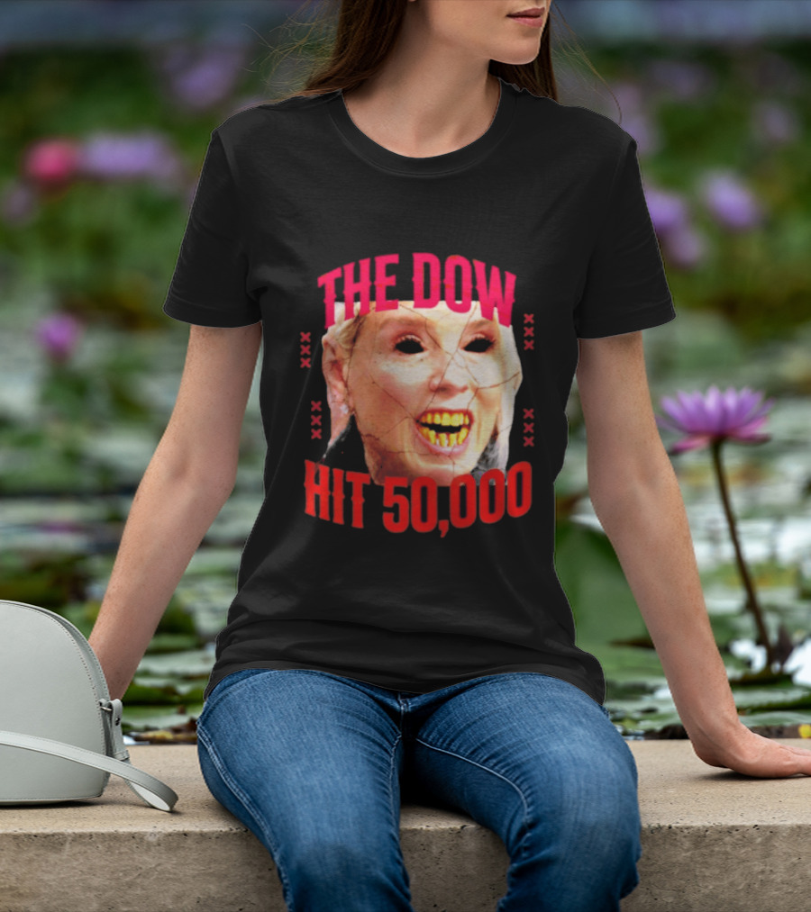 Pam Bondi The Dow Hit 50 000 Protest Epstein Files T-Shirt