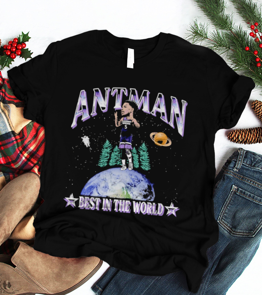 ANTMAN Best In The World Minnesota Timberwolves Basketball Planetary T-Shirt