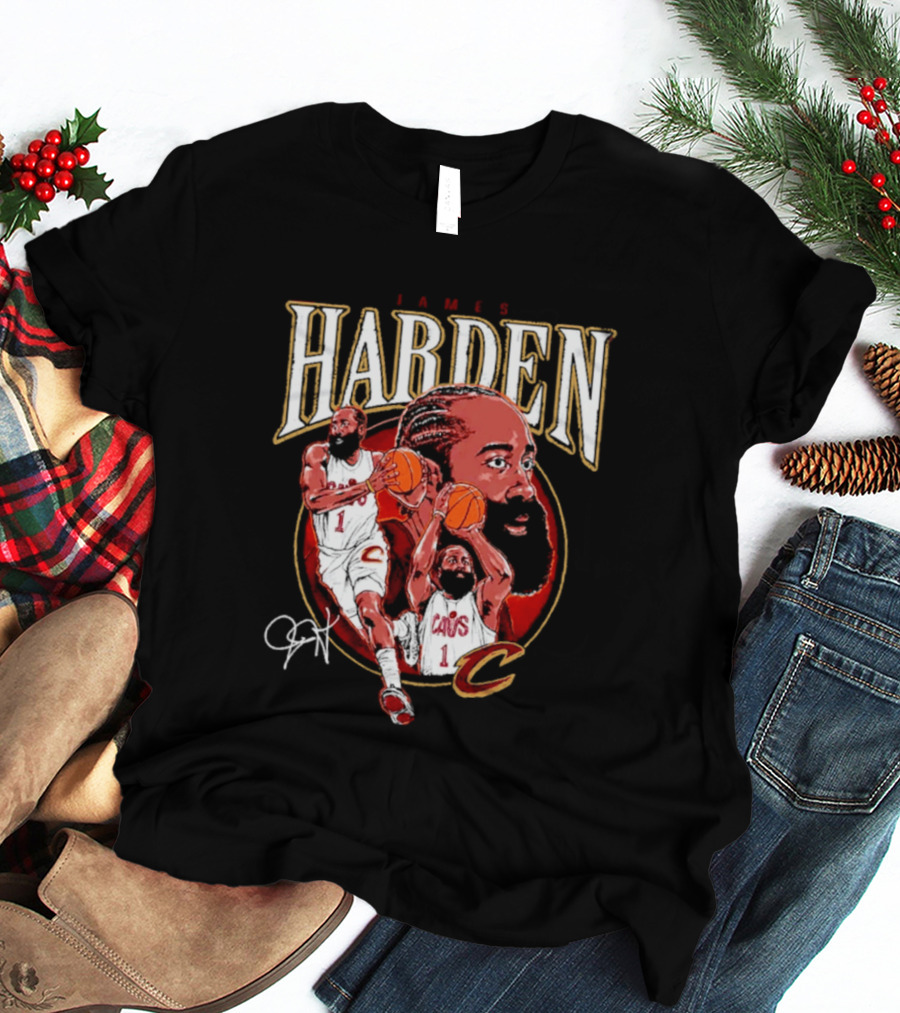 James Harden Cavs Basketball Legend Cleveland Number One T-Shirt