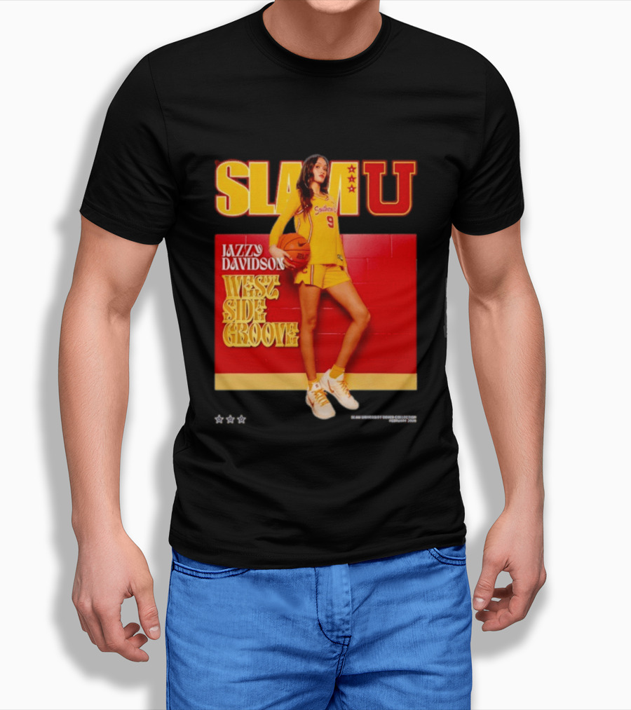 Jazzy Davidson Basketball Slamu Southern 9 West Side Groove T-Shirt