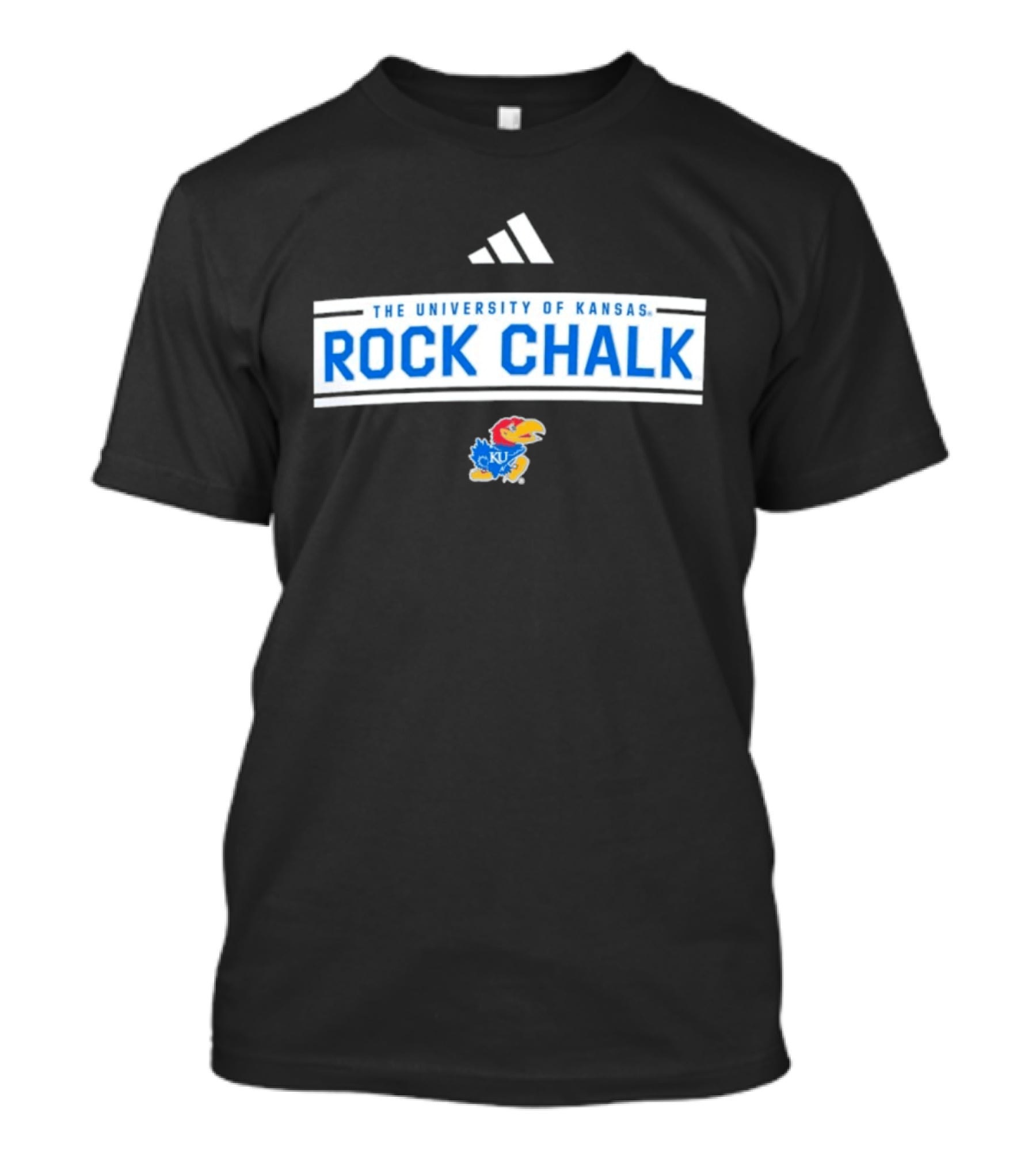 The University Of Kansas Rock Chalk Adidas KU Jayhawks T-Shirt