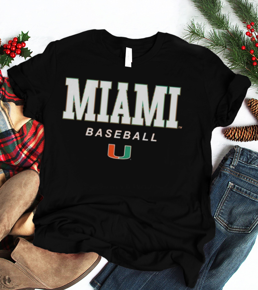 Miami Baseball Miami U Wordmark T-Shirt