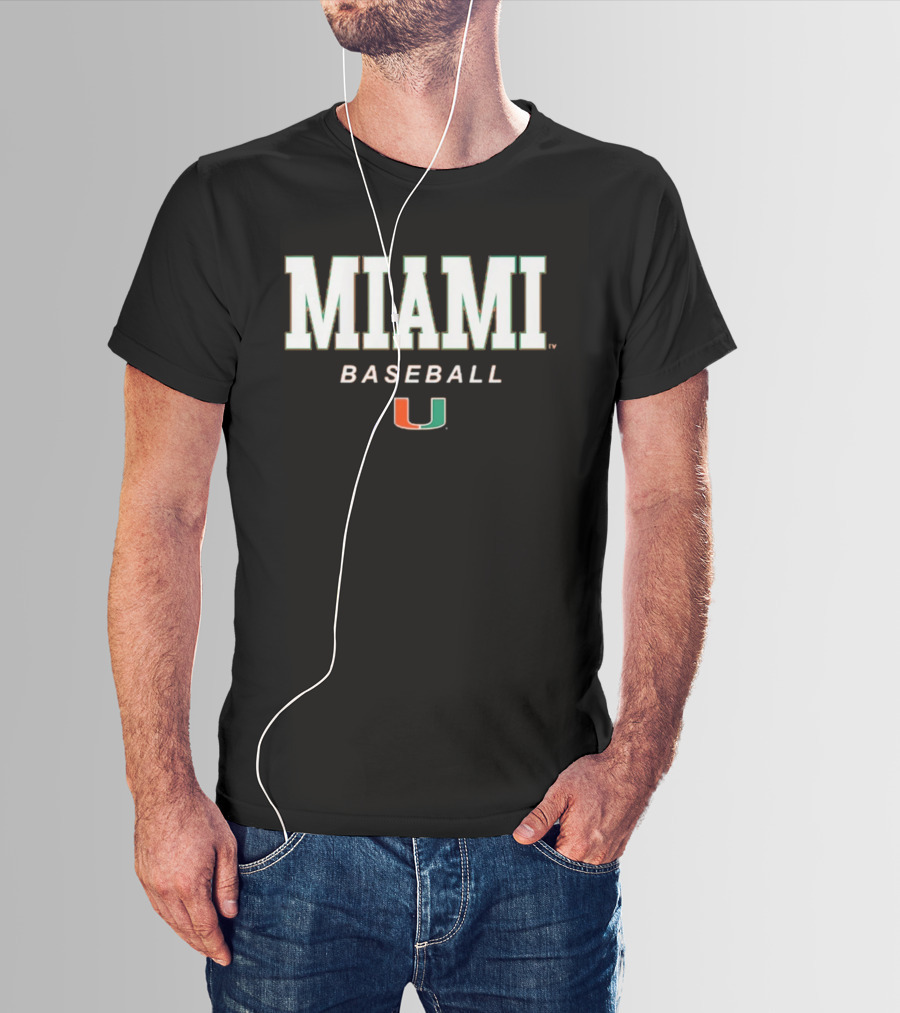 Miami Baseball Miami U Wordmark T-Shirt