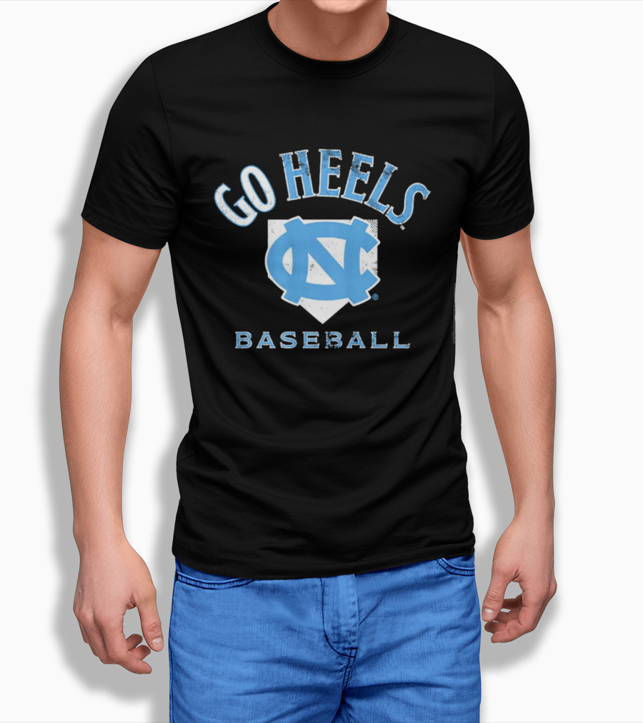 UNC Tar Heels Baseball Go Heels Home Plate T-Shirt
