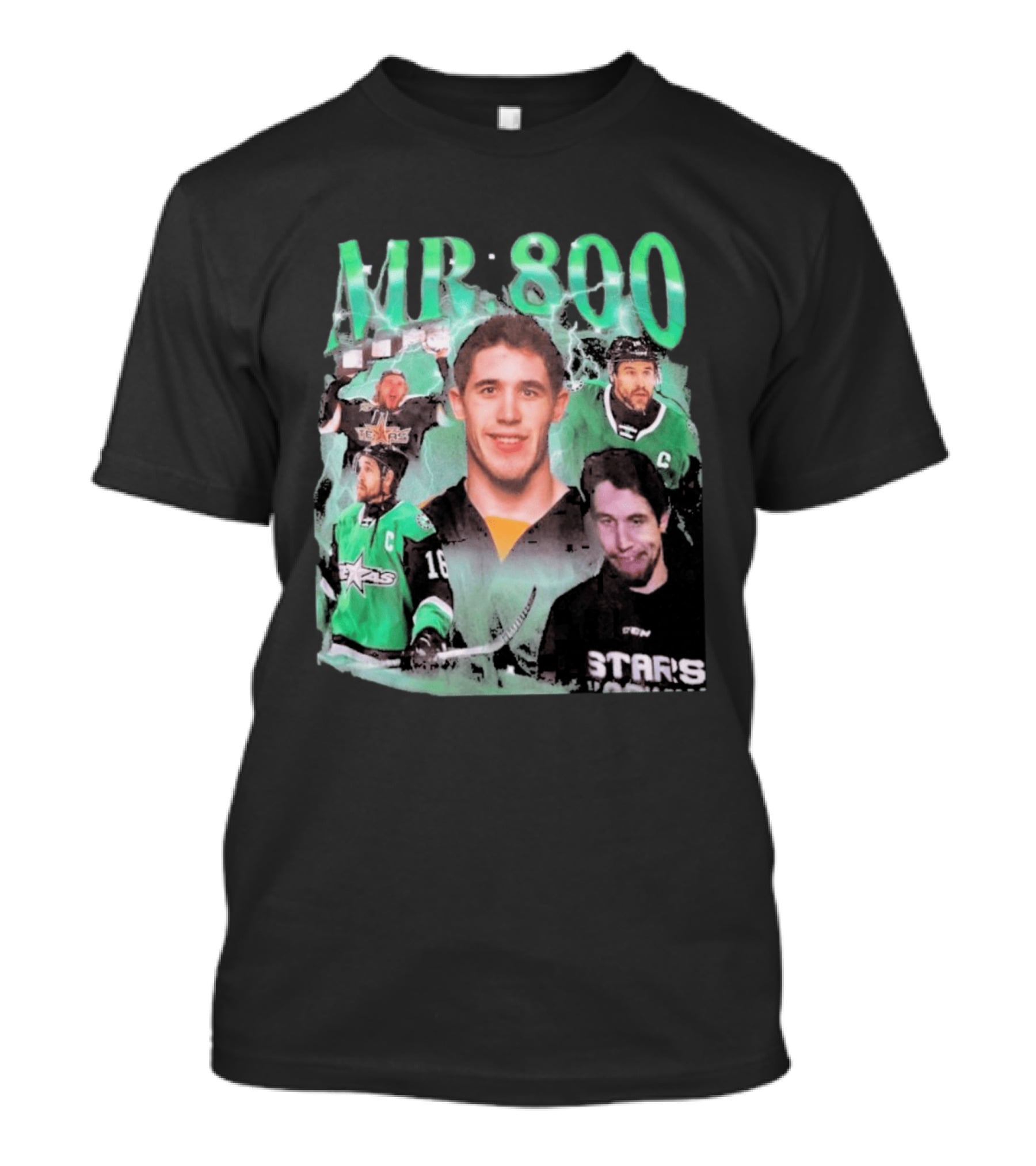 MR 800 Hockey Legends Dallas Stars Celebratory Milestone T-Shirt