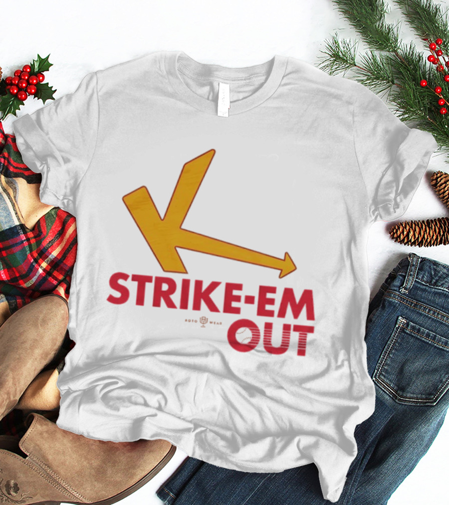 Strike Em Out Arrow CJ Beatt Baseball T-Shirt
