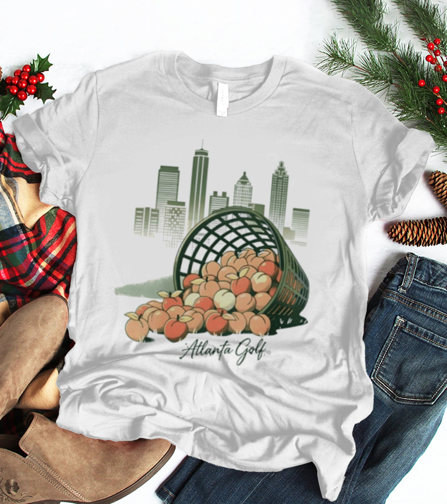 Bucket Of Peaches Golf City Skyline T-Shirt