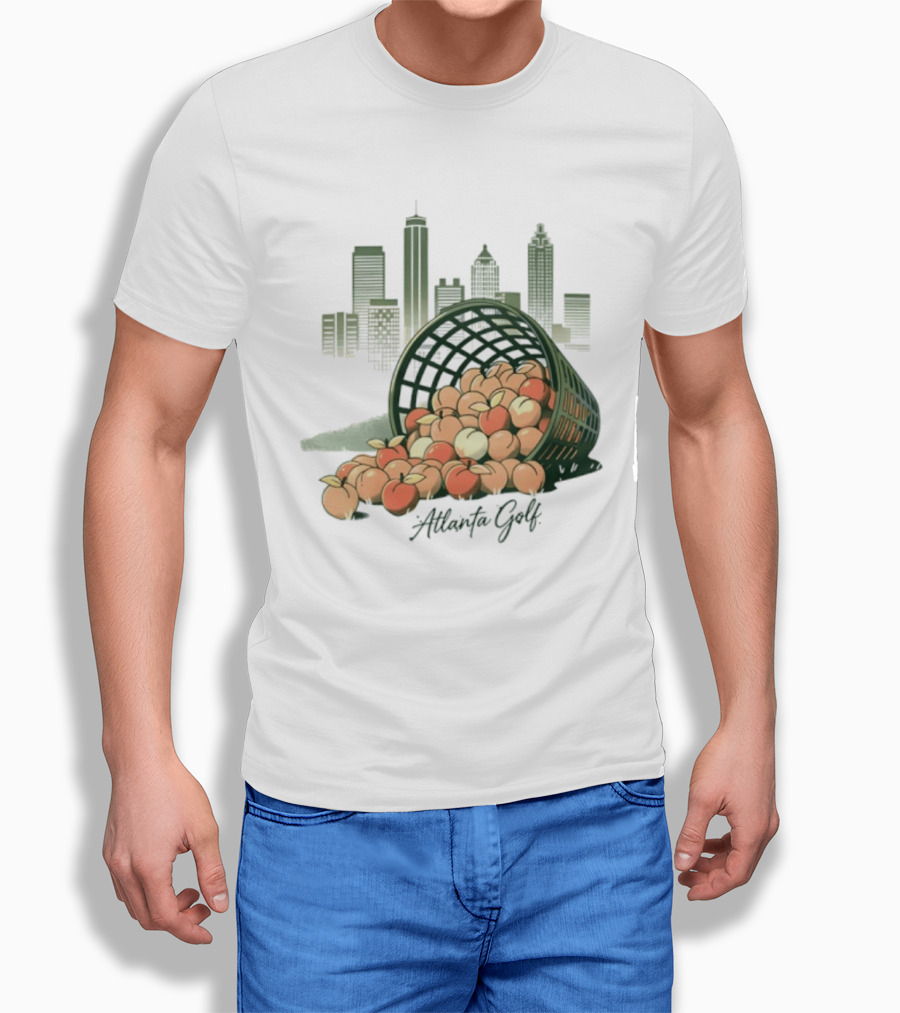 Bucket Of Peaches Golf City Skyline T-Shirt