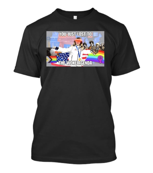 You Just Lost To The Woke Agenda Alysa Liu Rainbow Flag Anime Character Feminist T-Shirt