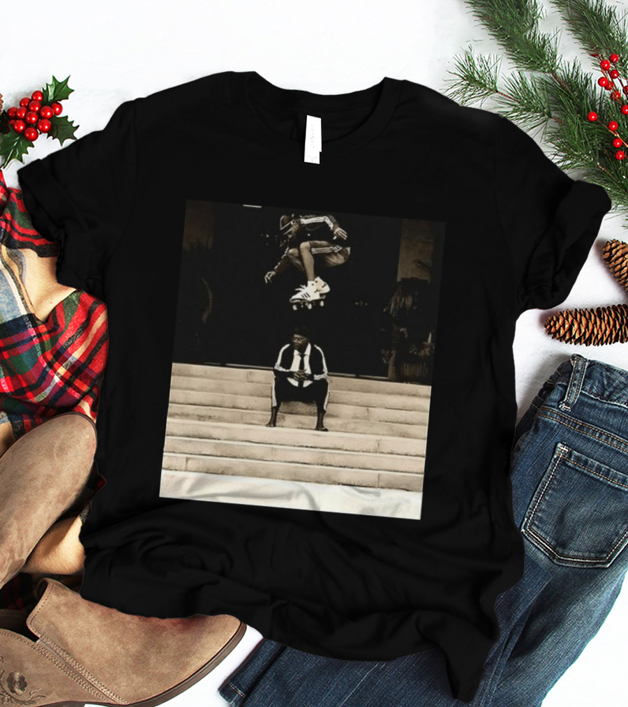 Bad MFs Tyshawn And Samuel L In Adidas Skateboard Jump Scene T-Shirt