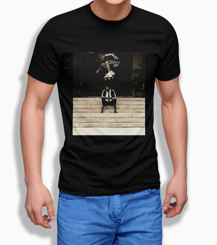 Bad MFs Tyshawn And Samuel L In Adidas Skateboard Jump Scene T-Shirt