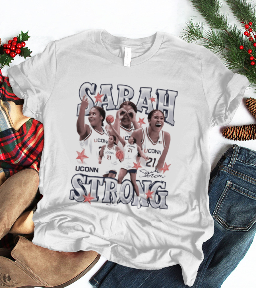 Sarah Strong UConn Huskies Basketball Stars Team Spirit T-Shirt