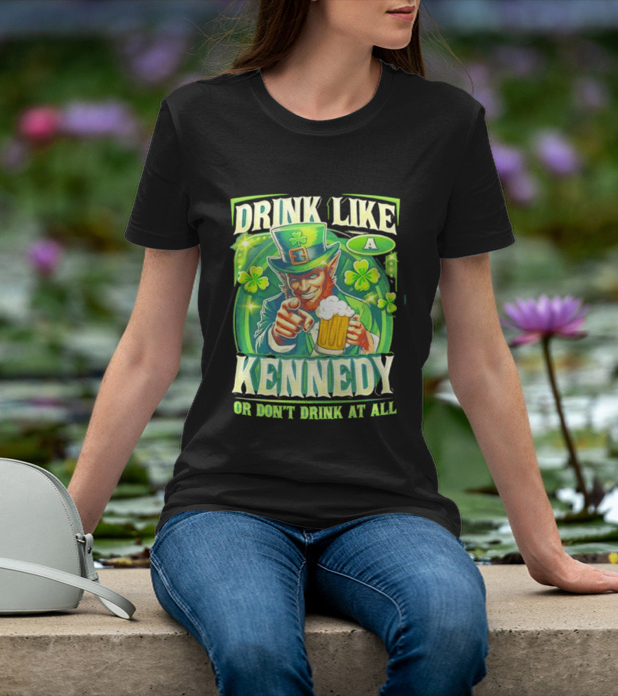 Drink Like A Kennedy Leprechaun St. Patrick's Day T-Shirt