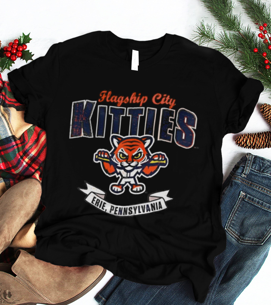 Flagship City Kitties Erie Pennsylvania Tiger Boxing T-Shirt