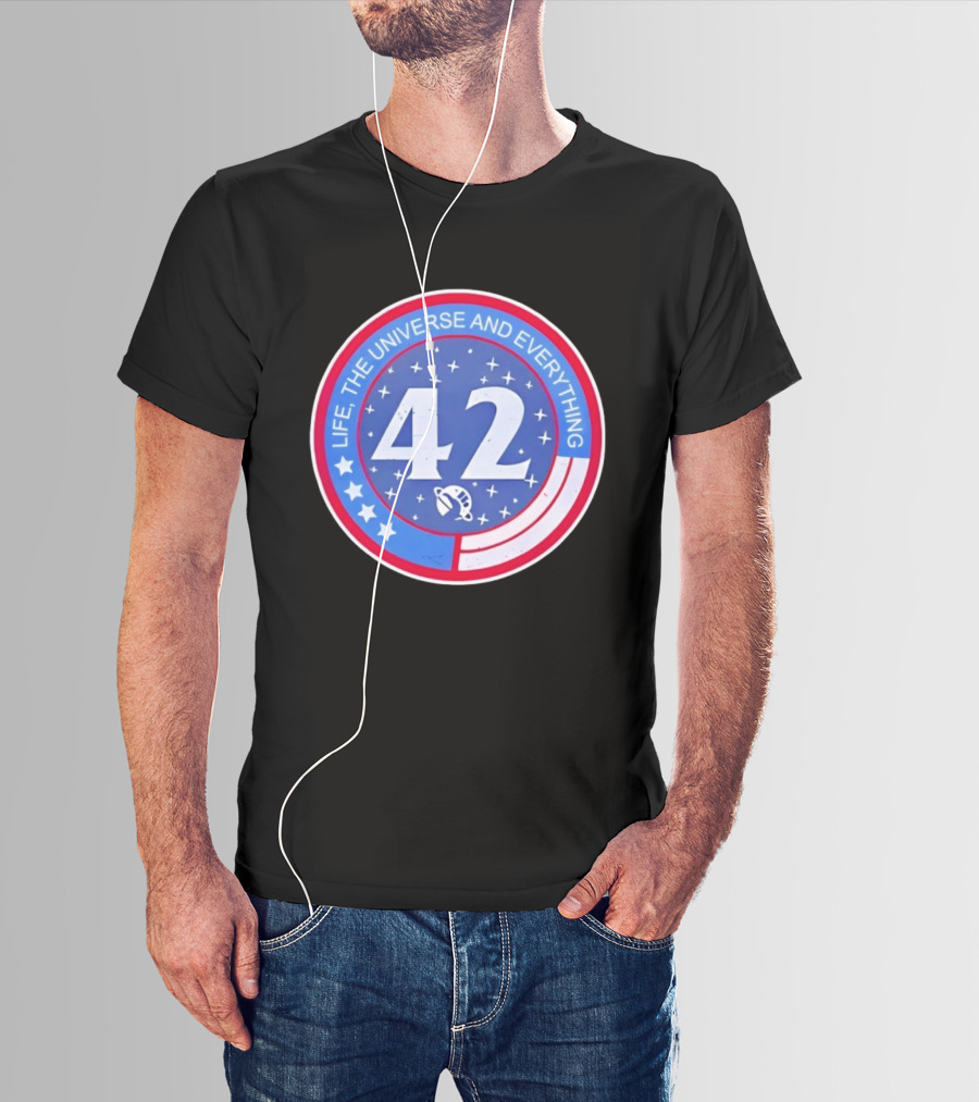 Life The Universe And Everything 42 Hitchhiker's Guide To The Galaxy T-Shirt