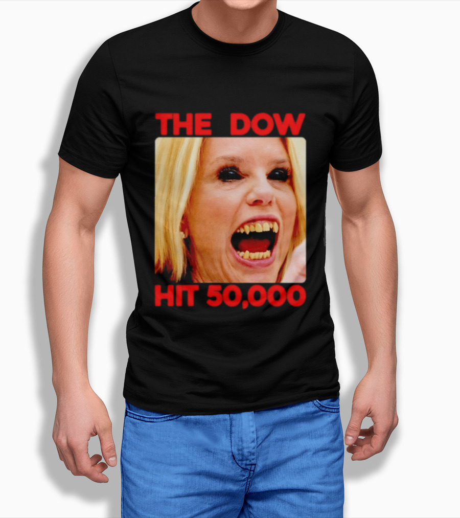 The Dow Hit 50000 Teeth Blonde Woman T-Shirt