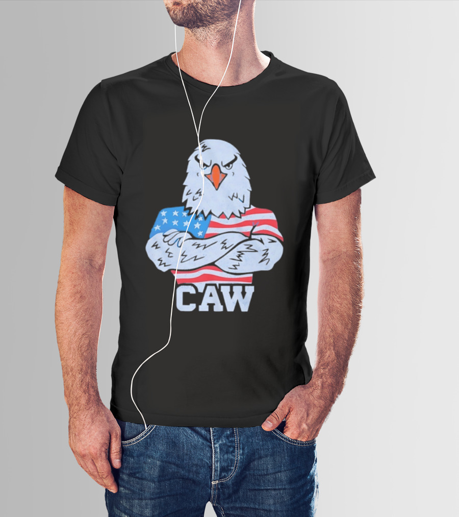 Eagle Caw American Flag Stars And Stripes T-Shirt