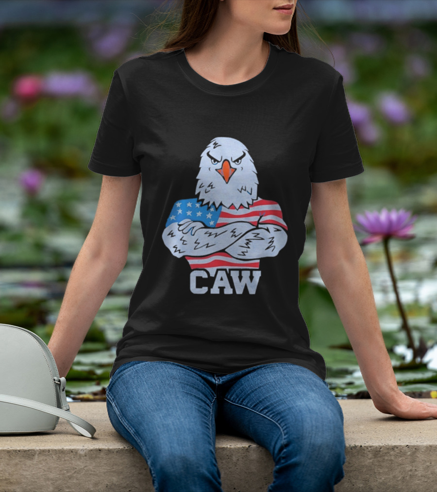 Eagle Caw American Flag Stars And Stripes T-Shirt
