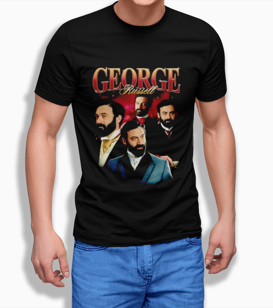 GEORGE Russell Vintage Style Portraits T-Shirt
