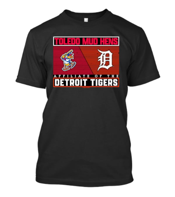 Toledo Mud Hens Detroit Tigers Affiliate Baseball Team Logo Retro Cartoon Bird T-Shirt