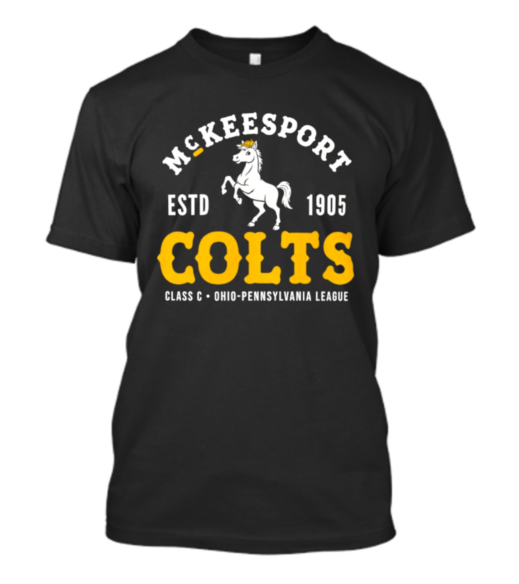 McKeesport Colts ESTD 1905 Class C Ohio Pennsylvania League T-Shirt